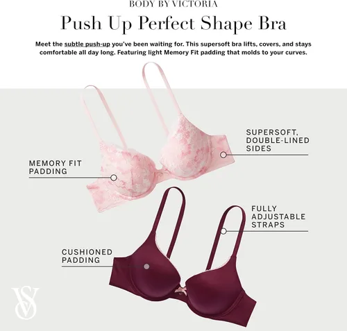 Miniatura 4 de Victoria's Secret Women's Body by Victoria Full Coverage Push Up Bra, Bras for Women (32A-38DDD)