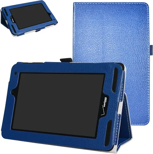 Mama Mouth Funda para Verizon Ellipsis 7 0.14 oz LTE, tipo folio delgado con 2 soportes plegables para tableta Verizon Ellipsis 7 0.14 oz LTE de 7