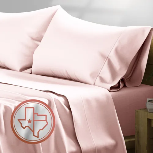 Miniatura 38 de TEXAS LINEN CO. Juego de sábanas de algodón egipcio Split King - 600 número de hilos, 5 piezas, sábanas blancas para cama ajustable, fibra 19: Raya