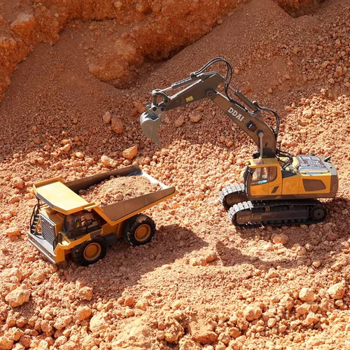 Miniatura 9 de DDAI Excavadora de juguete con control remoto para niños de 8 a 12 años, las mejores ideas de regalo para niños de 3, 4, 5, 6, 7, 8, 9, 10 años
