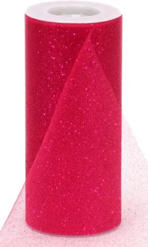 Miniatura 2 de Offray Sparkle - Cinta de tul para manualidades, 18 pulgadas por 10 yardas, narciso