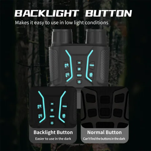 Miniatura 9 de Gafas de visión nocturna y prismáticos de visión nocturna con agarre, video 4K UHD, imagen de 36 MP, pantalla HD de 4.5 pulgadas, zoom digital 8X