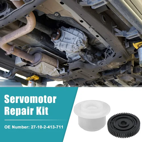 Miniatura 3 de X AUTOHAUX Caja de transferencia Engranajes del actuador del motor para BMW 323i 328i 335d 335i X3 X5 X6 2001-2013 kit de reparación servomotor