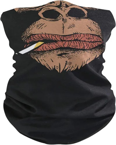 Máscara facial pasamontañas media bandanna Gorilla fumando cuello polainas sol polvo protección contra el viento sin costuras diadema para mujeres