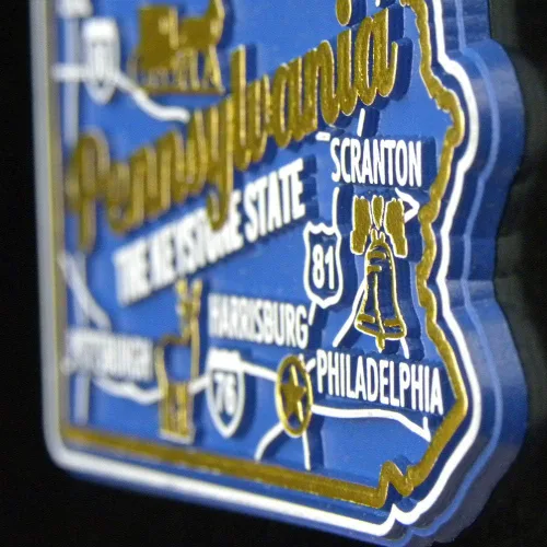 Miniatura 4 de Imán Vermont Premium State de Classic Magnets, 1.8 x 3.1 pulgadas, recuerdos coleccionables de goma 3D estilo vintage y regalos fabricados
