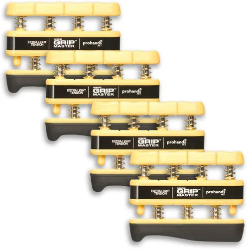 Miniatura 18 de Prohands Gripmaster - Ejercitador de mano (fortalecedor de agarre de mano), con resorte, sistema de pistón de dedos, aislamiento y ejercicio de cada