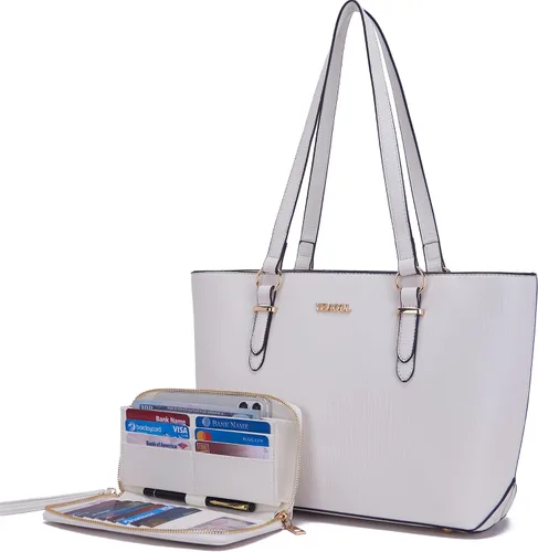 YZAOLL Monederos para mujer, de piel sintética, tamaño mediano, grande, bolso de hombro, bolso de mano