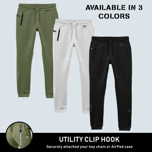 Miniatura 6 de Born Tough Pantalones deportivos ajustados para hombre, pantalones deportivos de entrenamiento para culturismo, gimnasio, pantalones de correr