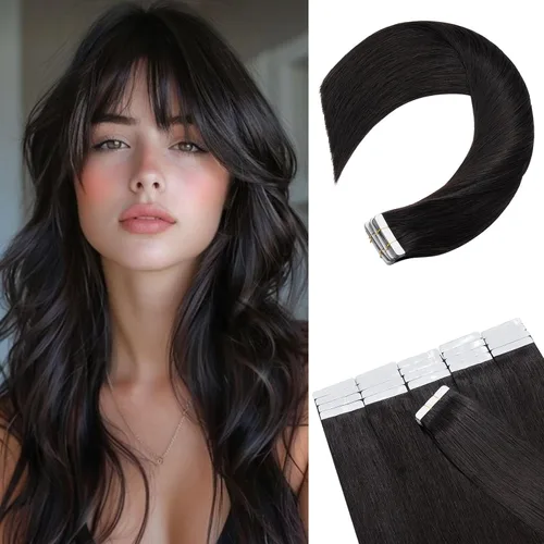 Miniatura 16 de Rich Choices Extensiones de cabello humano con cinta, 40 unidades, 3.53 oz, 100% Remy, extensiones de cabello humano real, extensiones de cabello