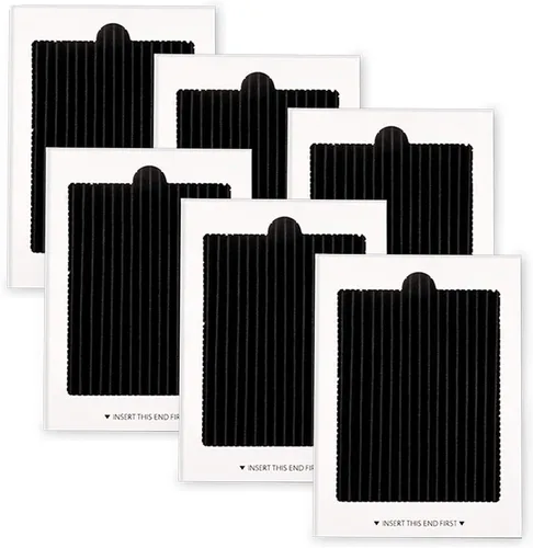 Paquete de 6 filtros de aire para refrigerador, filtro activado por carbón compatible con Frigidaire y Electrolux Pure Air Ultra Reduce los olores