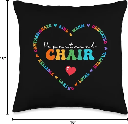Miniatura 4 de Funny Department Chair Back To School Gifts Bonita almohada para silla de departamento, semana de agradecimiento para el regreso a clases, 16 x 16