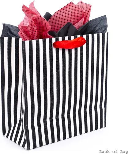 Miniatura 6 de Hallmark - Bolsa de regalo grande insignia con papel de seda (lazo rojo)