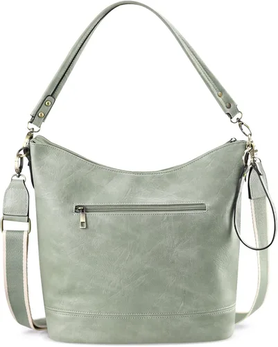 Miniatura 2 de FUKUYIN Bolso de mano para mujer, bolso de hombro de piel sintética suave para mujer, bolso bandolera grande para mujer