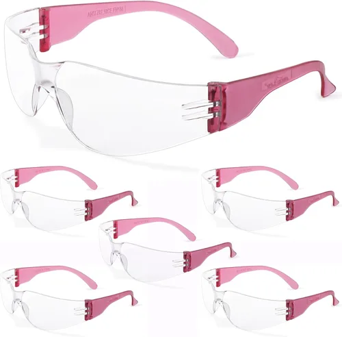 Miniatura 18 de BISON LIFE - Lentes de seguridad con protección envolvente resistente a arañazos, lente de policarbonato resistente a impactos ANSI Z87.1 4
