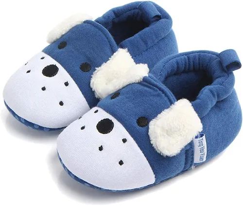 Sawimlgy Pantuflas de dibujos animados para recién nacidos, para bebés, niños y niñas, suela antideslizante suave, suela antideslizante, zapatos