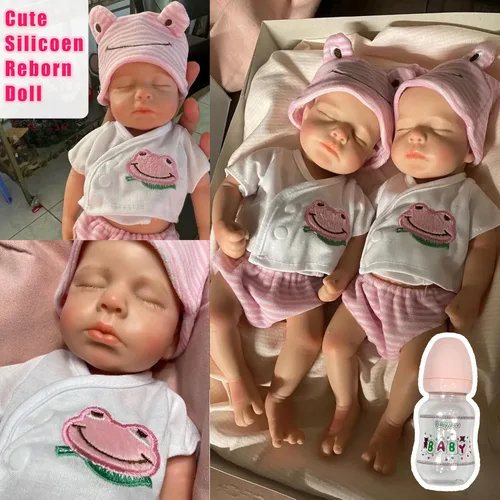 Miniatura 8 de OtardDolls Muñecas Reborn de 33cm de Silicona para Niñas, Muñecas de Cuerpo Completo, Realistas, Hechas a Mano, Pintadas, Muñecas Reborn de Silicona