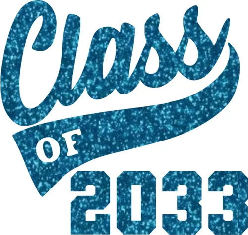 Miniatura 14 de Graduation Iron On Transfer, Class of 2033 Tshirt Decal, High School College Senior Shirt Sticker, HTV Graduate Patch, Pick Size Color, Iron-On Gold