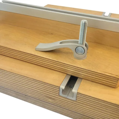 Miniatura 7 de Peachtree Woodworking Supply Cam Action T-Track - Abrazadera de sujeción de liberación rápida para plantillas, accesorios y vallas de tienda