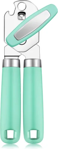 Miniatura 9 de Rainspire Abrelatas manual mejorado con abridor de botellas corte de borde liso, abrelatas resistente, mango suave cómodo, abrebotellas integrado
