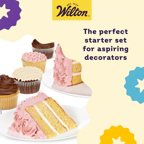 Miniatura 5 de Wilton Beginning Buttercream Conjunto de Decoración, Kit de Decoración de Pasteles de 20 Piezas