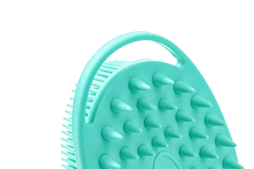 Miniatura 8 de Cepillo sensorial prémium para niños o autismo, limpiador corporal de silicona suave, cepillos de terapia ocupacional 2 en 1, esponja de silicona