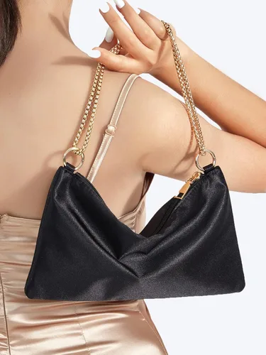 Miniatura 6 de Verdusa Bolso de noche de satén para mujer, bolso de hombro
