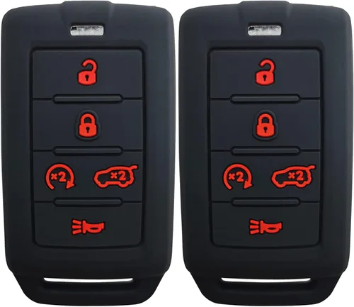 2 fundas de goma para llavero Coolbestda 5B para Jeep Grand Cherokee L Grand Wagoneer L Wagoneer Grand Cherokee L Wagoneer L Wagoneer Grand Cherokee