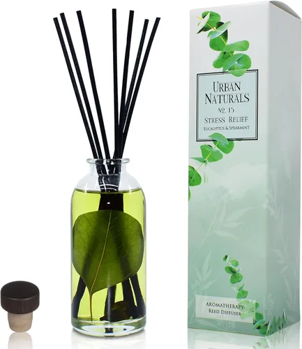 Miniatura 53 de Urban Naturals Amber & Lavender - Juego de difusor con varillas aromáticas Colección de aromaterapia (Awaken + Renew) Mind & Body Ambientador