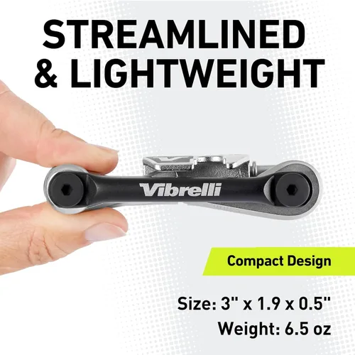 Miniatura 5 de Vibrelli Bike Multi Tool V19 - Con estuche de transporte - Multiherramienta para bicicletas de alto rendimiento