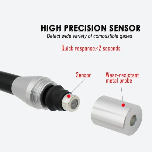 Miniatura 3 de Detector de gas natural, detector de fugas de gas con cuello de cisne de 11 pulgadas, localización de la fuente de propano, gas natural, metano, GLP