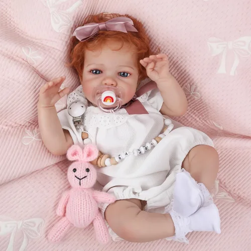 Miniatura 7 de WOOROY Muñecas Reborn de bebé realistas - Muñeca recién nacida de 20 pulgadas para bebé niña con cuerpo suave y pesado, juguete de regalo para niños