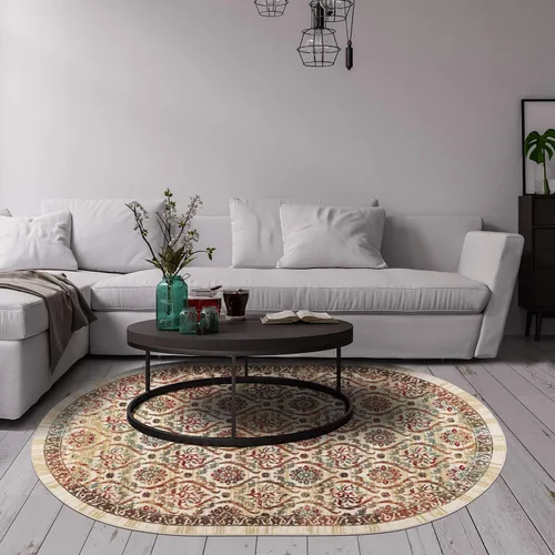 Miniatura 9 de Antep Rugs - Alfombras antideslizantes (antideslizante) 2 x 5 con parte trasera de goma floral geométrica de bajo perfil para cocinas