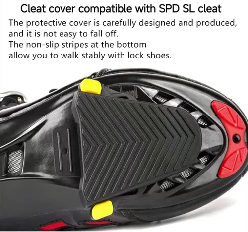 Miniatura 5 de BESTYMXY Pedales de bicicleta Pedales de bicicleta de carretera Pedales ultraligeros compatibles con Shimano SPD-SL + juego de tacos + cubiertas