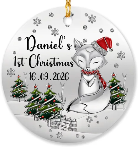 Miniatura 14 de Adornos personalizados de corazón para la primera Navidad, regalos para pareja de recién casados 2025, adorno de nuestra primera Navidad casado