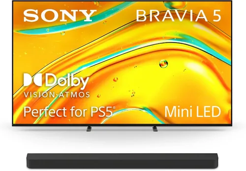 Miniatura 17 de Sony BRAVIA 5 TV inteligente Mini LED 4K de 55 pulgadas (K-55XR50) y barra de sonido BRAVIA Theater Bar 8 de 11 altavoces con Dolby Atmos