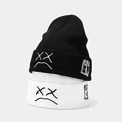 Miniatura 3 de Fashion Autumn Winter Warm Beanie Hats Embroidery Cotton Caps Men Women Knitted Hip Hop Hats
