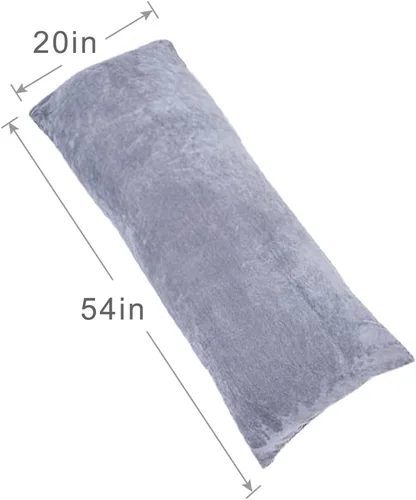 Miniatura 2 de 1 MIDDLE ONE Almohada de cuerpo completo para adultos, sueño prolongado, almohadas grandes, firme y grande con funda de terciopelo, 20 x 54 pulgadas