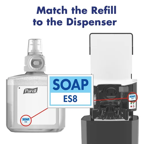 Miniatura 11 de PURELL ES8 Dispensador automático de jabón, grafito, para repuestos de jabón PURELL ES8 Healthy Soap de 40.6 fl oz (paquete de 1) - 7734-01
