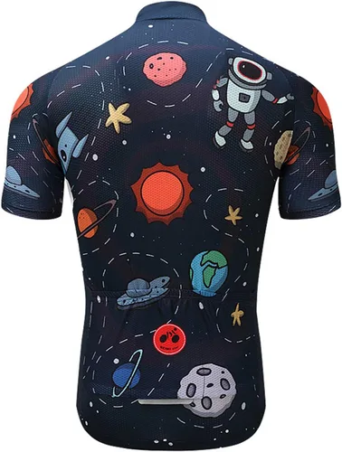 Miniatura 2 de PSPORT Plaid Men's Cycling Jersey Short Sleeve Bike Shirts Road Cycling Shirts Mountain Bicycle Tops with 3 Pocket Reflective