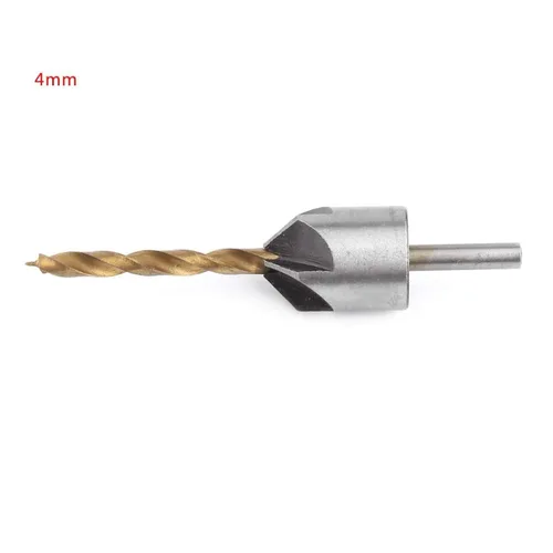 Miniatura 4 de Yosoo Health Gear Juego de 11 brocas avellanadas de acero de alto carbono con diseño en espiral de 5 flautas para perforar, biselar, desbarbar
