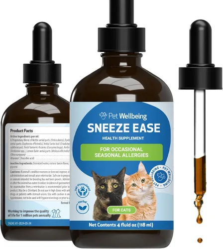 Miniatura 9 de Pet Wellbeing Estornudar para gatos - Estornudos ocasionales, alergias estacionales, molestias en la nariz y los ojos, ojos y ortigas, suplemento