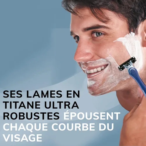 Miniatura 8 de BiC Flex 3 - Afeitadora desechable para hombre (4 unidades), paquete de de 3