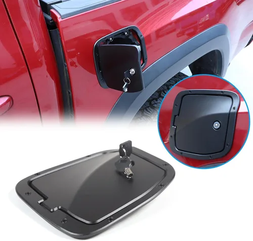 HAPPYHORSE Tapa de Repuesto para Tanque de Combustible con Cerradura Antirrobo Compatible con Toyot@ Tacoma 2016-2022 Tapa Decorativa de Llenado de