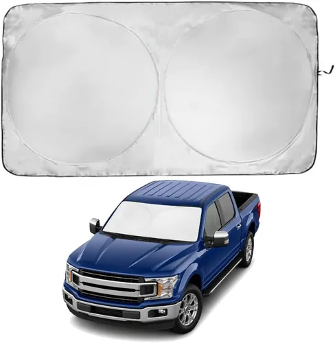 Miniatura 204 de Kinder Fluff Parasol para parabrisas Protección solar reflectante patentada para automóvil, certificado 99% de bloqueo UVR, interior fresco