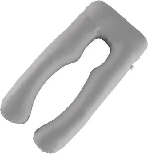 Miniatura 10 de Almohada de embarazo grande en forma de U de cuerpo completo con funda de almohada de algodón reemplazable y lavable para mujeres embarazadas que