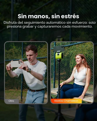 Miniatura 7 de XbotGo Cámara de Acción Deportiva AI Auto Camaleón - Cámara de Fútbol 4K 60FPS y Cámara de Seguimiento de Baloncesto para Deportes de Equipo