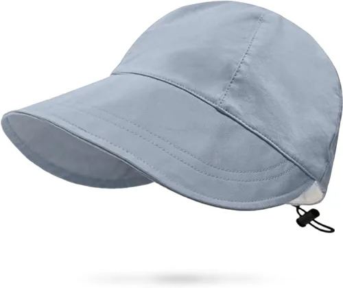 Miniatura 12 de huablo UPF 50+ Womens Sun Hat Wide Brim Sun Hat UV Protection Hiking Fishing Hat Adjustable Head Circumference for Easy Carry Negro