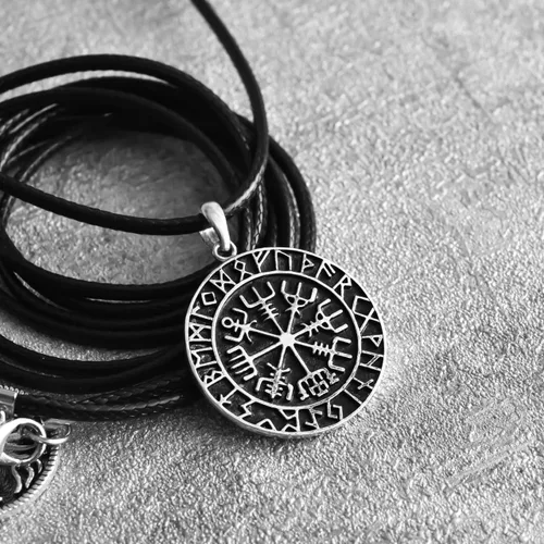 Miniatura 3 de Viking Believe In Yourself Regalos para hijo de papá vikingo brújula vikinga, collar de regalo para hijo joyería para hijo, collar de hijo, colgante
