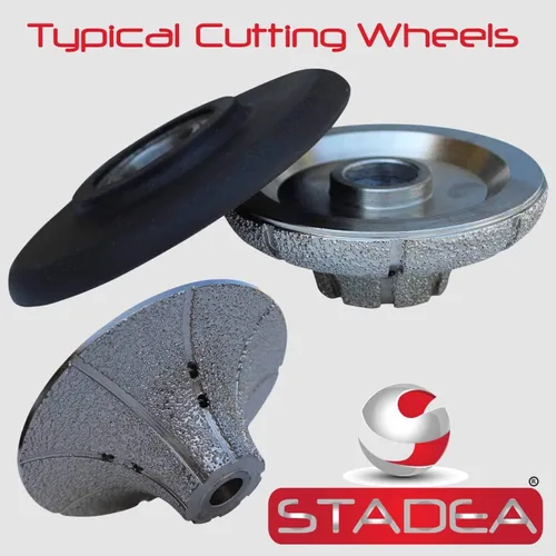 Miniatura 7 de Rueda de perfil de diamante Ogee 3/4 "para pulidora húmeda de piedra molinillo granito mármol hormigón