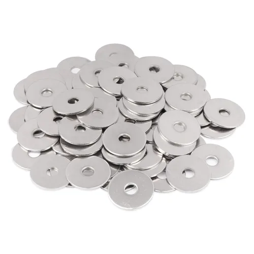Miniatura 11 de 50 arandelas de guardabarros de 1/4 pulgadas x 1-1/4 pulgadas, arandela plana de acero inoxidable 18-8 (304), diámetro interior de 1/4 pulgadas x